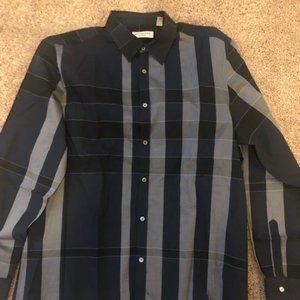 Burberry checkered button up